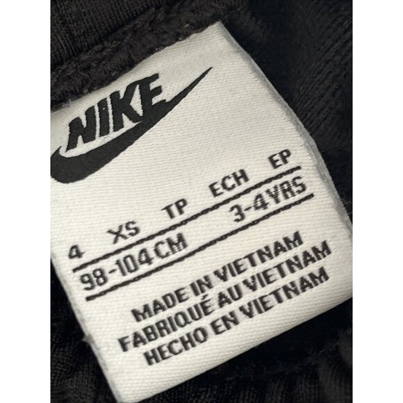 Nike 4T Boys 2Pc Track Suit Pants Jacket Outfit Set 3-4yr Black Neon - Picture 5 of 5